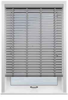 Ecowood Deluxe, Tranquil Grey Fine Grain - Motorised Venetian Blind